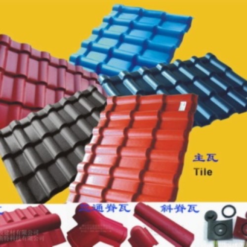 Synthetic resin roof tile